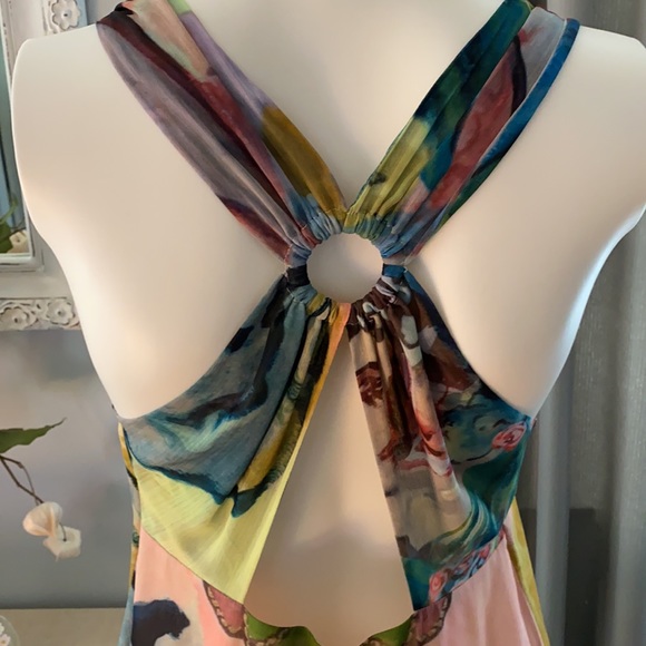 ALICE + OLIVIA Watercolor Faces Dress. Small - Picture 3 of 11